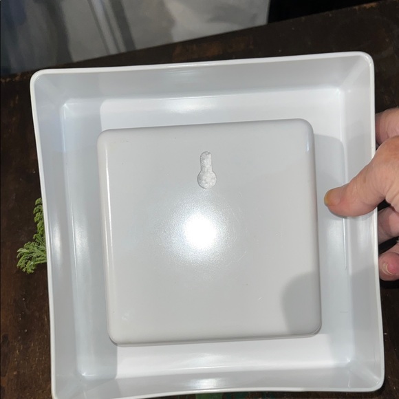 Source Unknown Vibrant Green Faux Succulent in Sleek White Planter - Picture 2 of 3